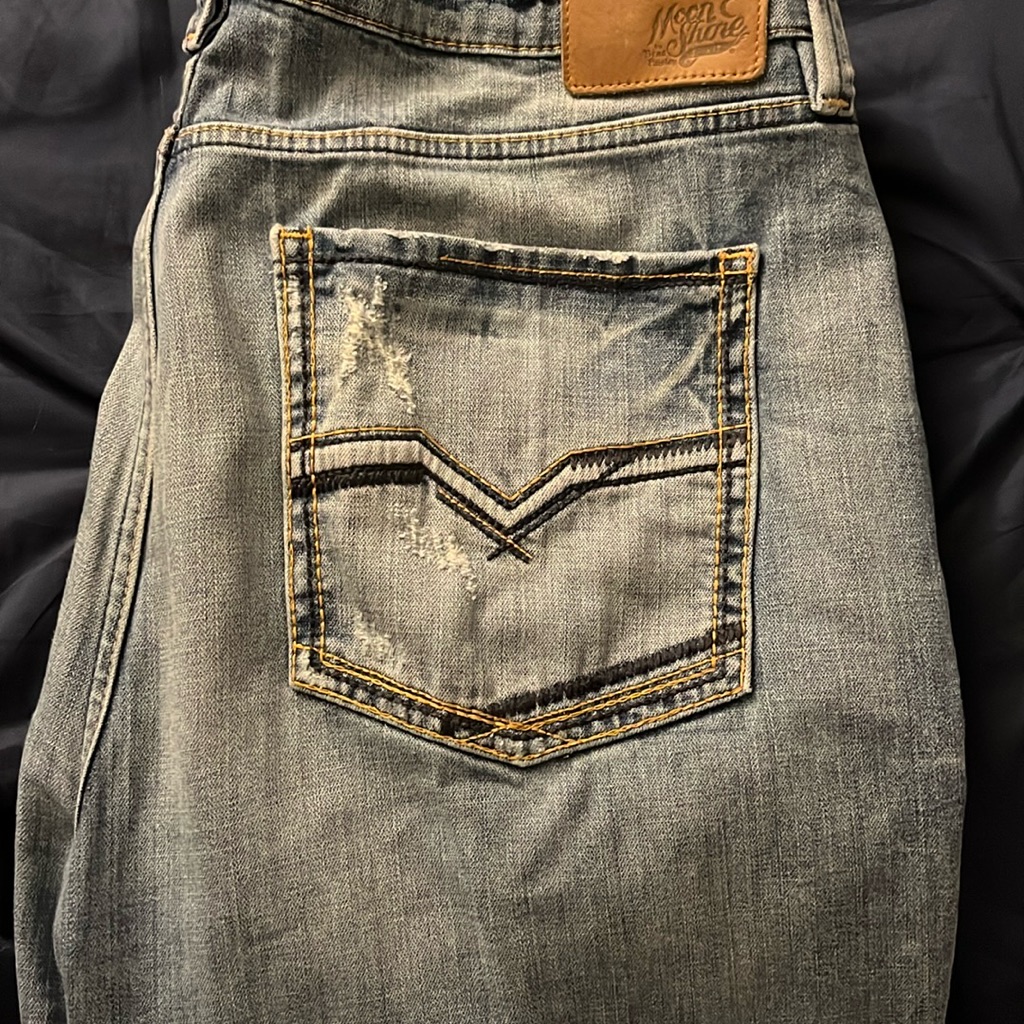 Moonshine Spirit By Brad Paisley Men's Blue Jeans 38/34